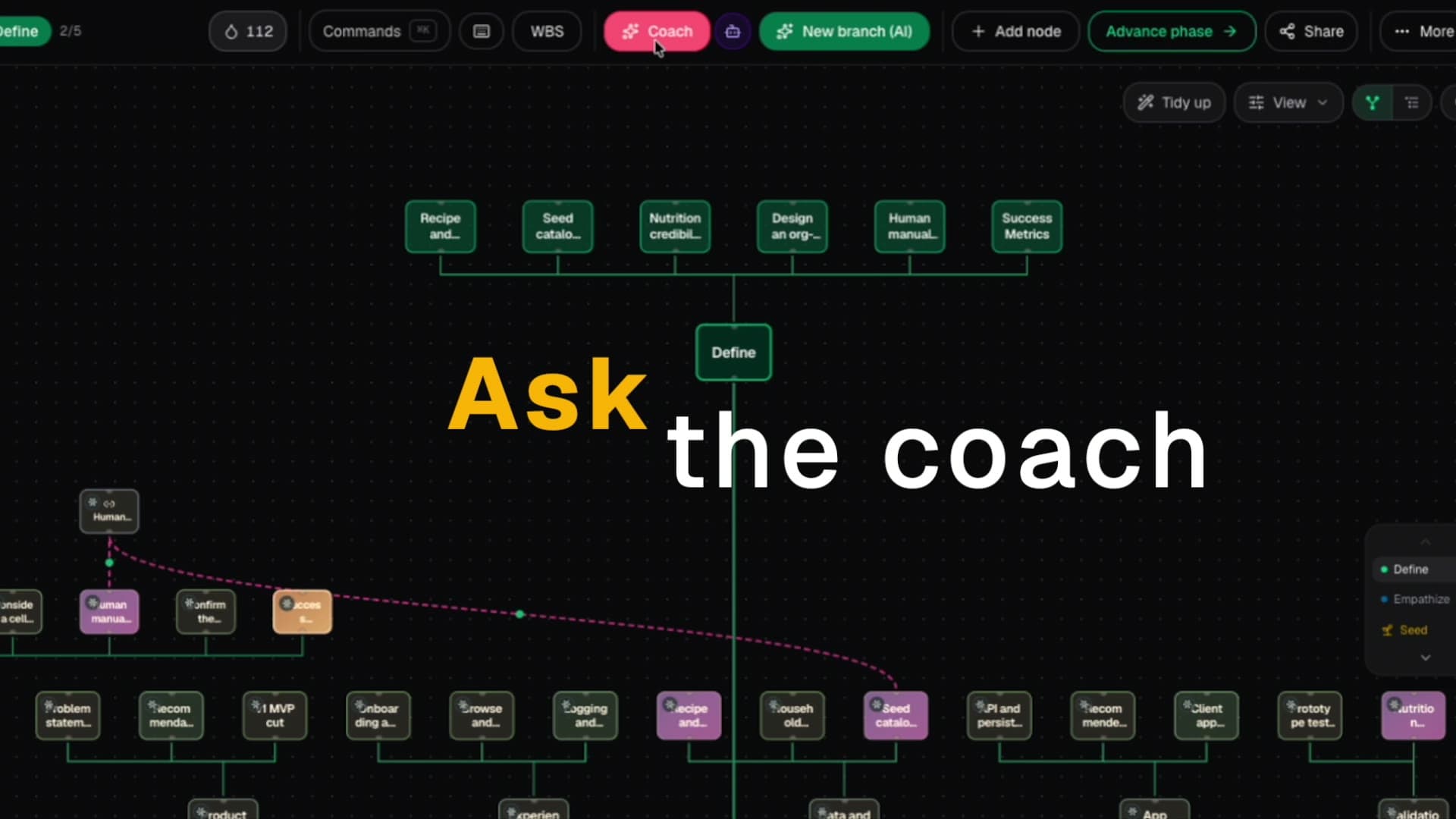 A 60-second walkthrough of Leefy — plant a seed, grow a plan, hand work to Claude Code.